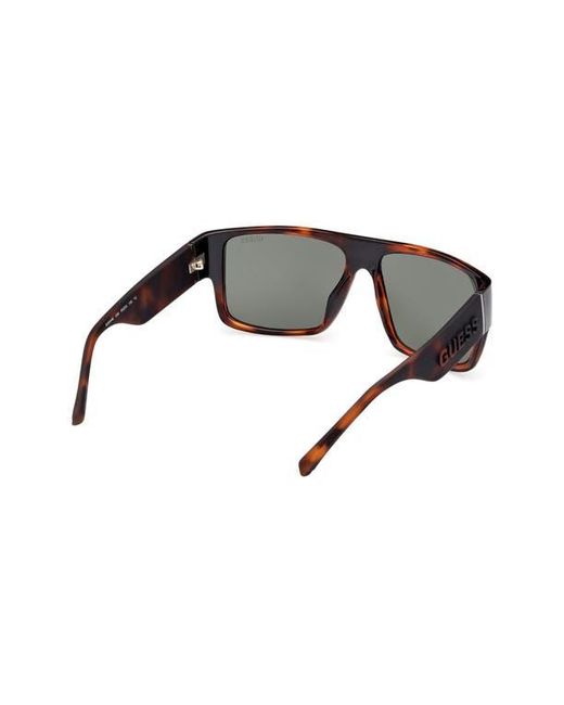 Guess Gray Rectangular Sunglasses for men
