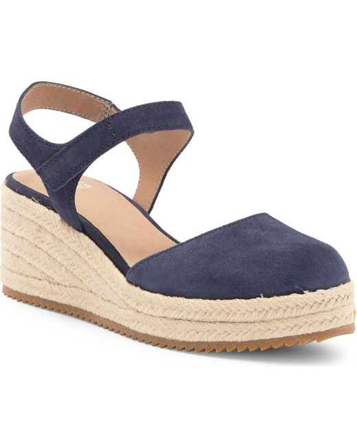 Eileen Fisher Blue Nessa Espadrille Wedge Sandal