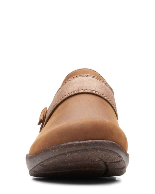 Clarks Roseville Dot Slipon Shoe In Dark Tan Combi At Nordstrom Rack in Brown Lyst