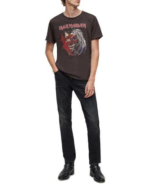 John Varvatos Black Iron Maiden Graphic T-Shirt for men