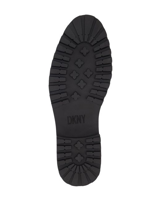 DKNY Black Wingtip Lug Sole Derby for men