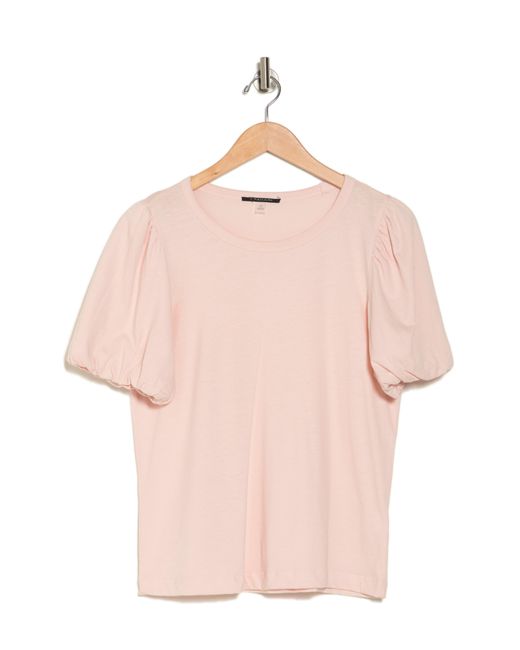 Tahari Pink Bubble Sleeve T-shirt
