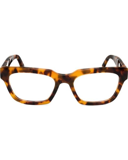 Retrosuperfuture Brown 54Mm Rectangular Reading Glasses