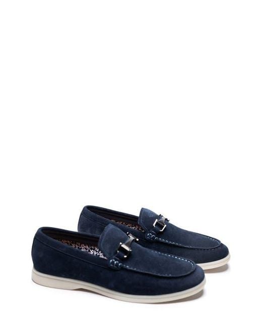 Tailorbyrd Blue Mikey Bit Loafer for men
