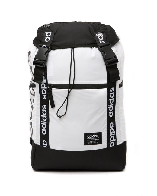 Adidas White Midvale Plus Extra Large Backpack for men