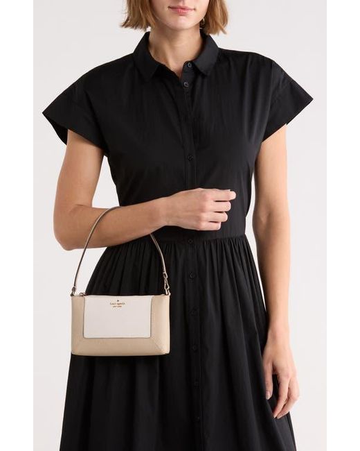 Kate Spade Lena Colorblock Leather Shoulder Bag in Natural | Lyst