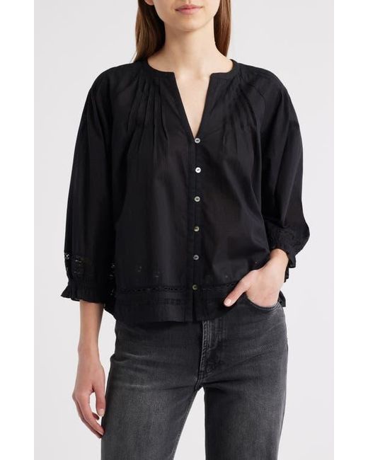 Rails Black Lilah Button-Up Top
