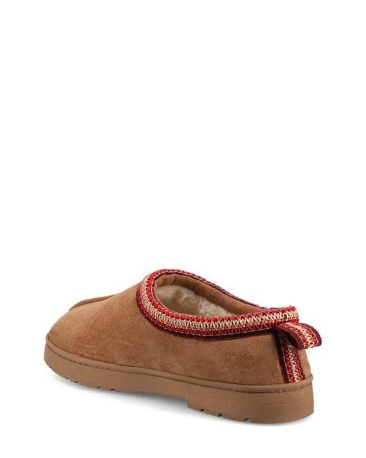 Vance Co. Brown Lance Leather Slipper for men