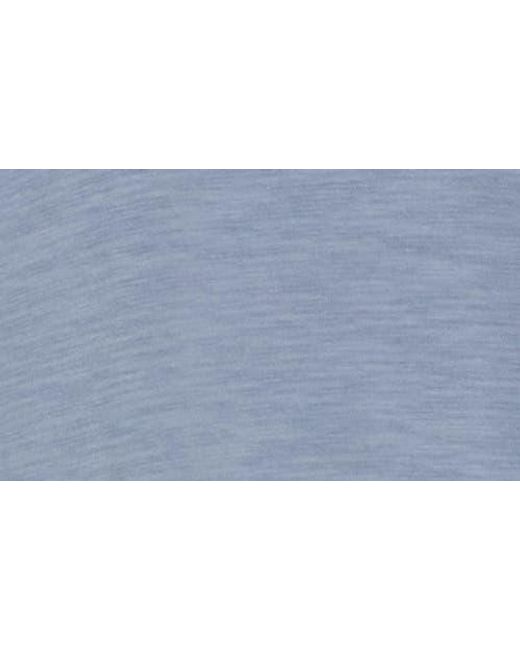 Vince Blue Short Sleeve Slub Polo for men