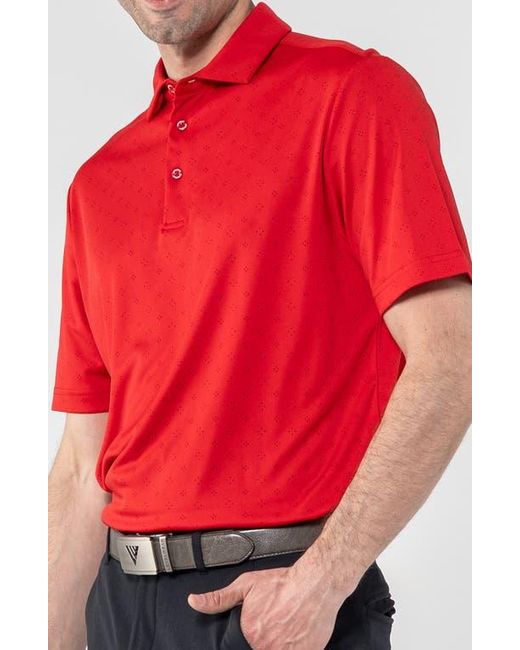 Levelwear Red Detect Knit Polo for men