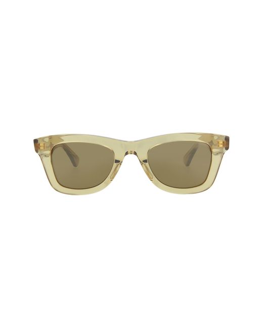 Bottega Veneta Natural 48mm Rectagular Sunglasses