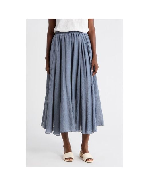 Max Studio Blue Gauze Skirt