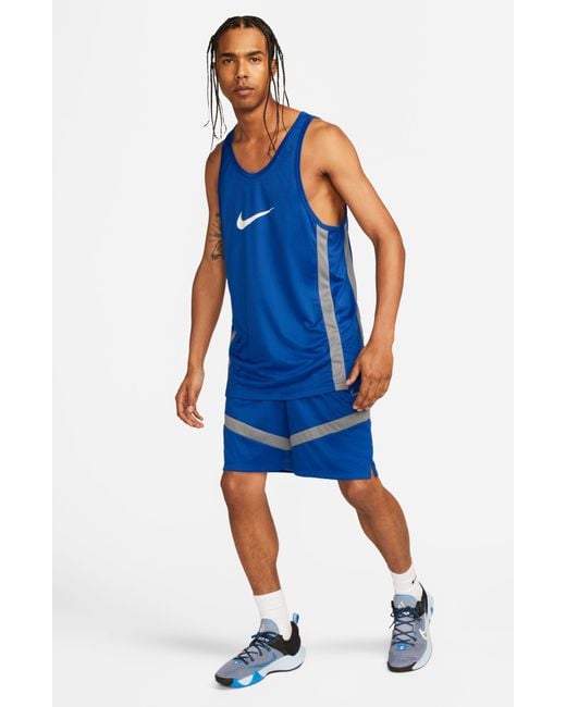 Nike Blue Icon Dri-fit Basketball Shorts for men