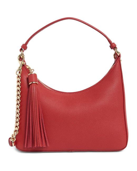 Rebecca Minkoff Red Mini Leather Hobo Bag