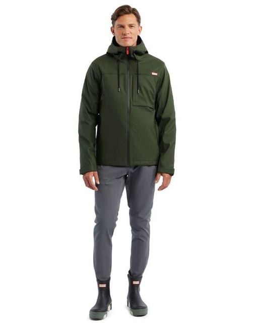 Hunter Green Mill Waterproof Rain Jacket for men
