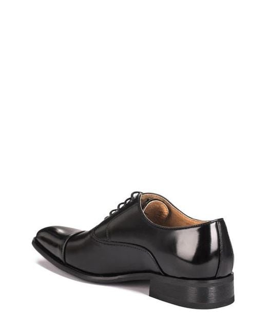 Gino Vitale Black Cap Toe Oxford for men