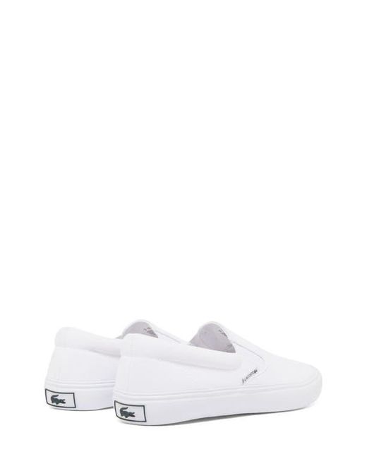 Lacoste White Slip-On Sneaker for men