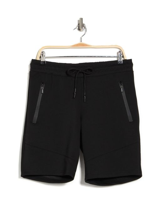 Tahari Zip Pocket Tech Shorts In Black At Nordstrom Rack for men