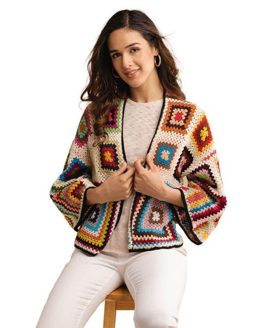 Saachi Natural Granny Crochet Jacket