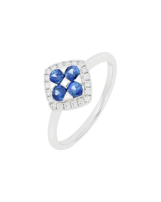 Bony Levy Blue Diamond & Sapphire Ring