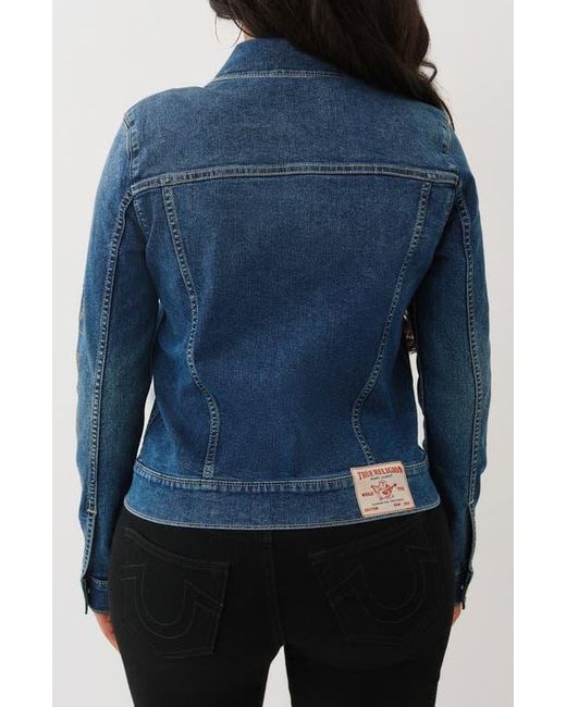 True Religion Blue Jesse Slim Denim Jacket