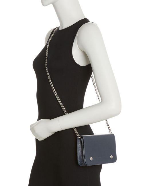 Longchamp Black Double Snap Wallet On A Chain
