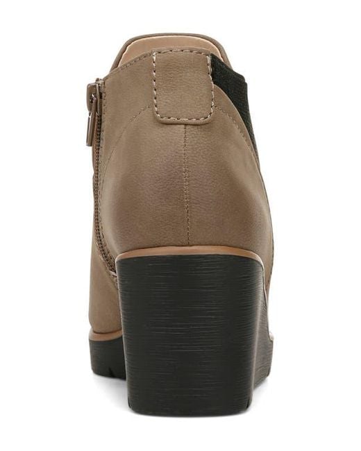 Naturalizer Brown Affirm Wedge Bootie
