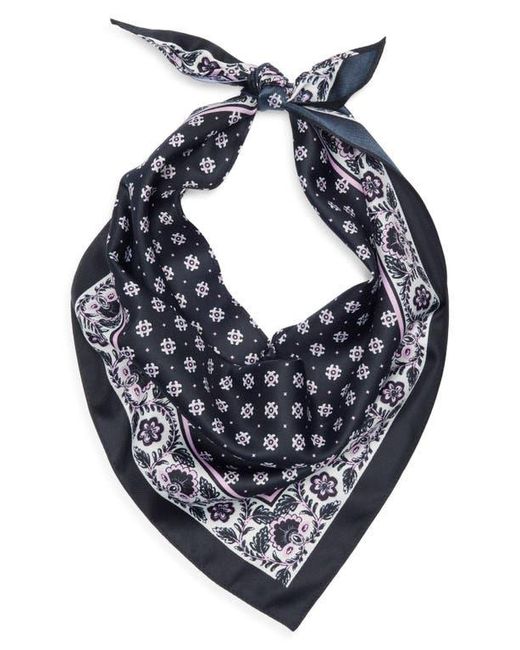 BCBGeneration Blue Block Print Triangular Scarf