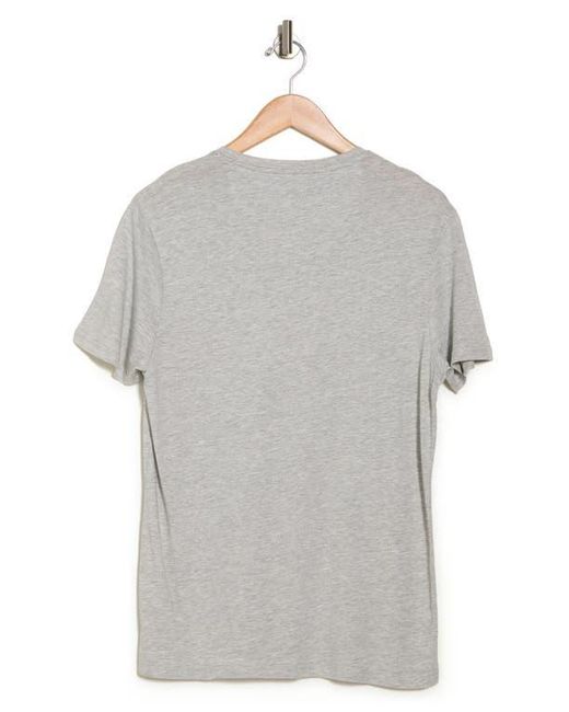 Xray Jeans Gray Notch Neck Cotton Pocket Tee for men
