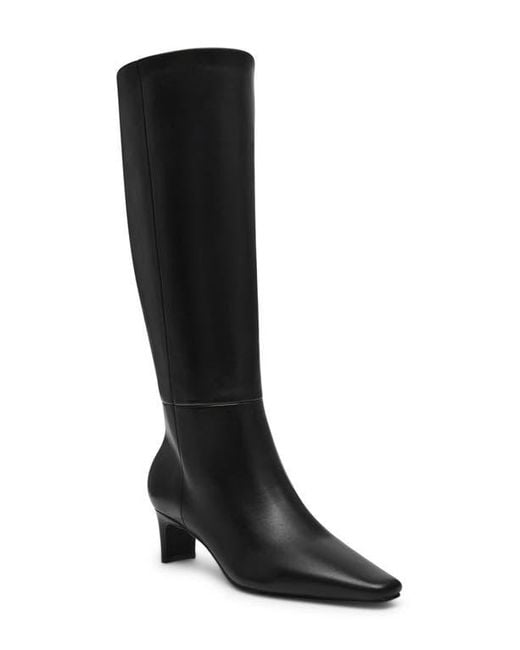 Steve Madden Black Dagne Knee High Boot