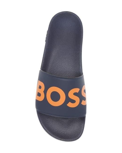 Boss Blue Sean Slide Sandal for men