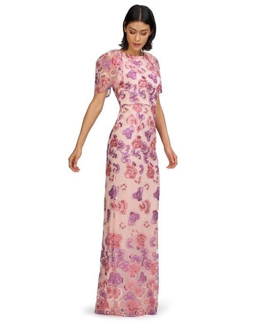 JS Collections Red Teigen Sequin Column Gown