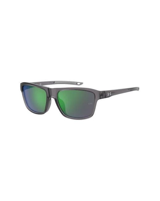 Under Armour Green Rumble Square Sunglasses for men