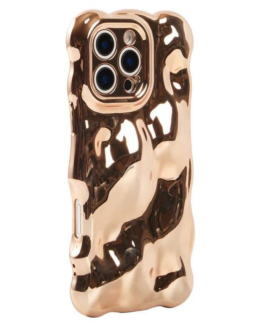 Auramma Brown Glossy Bubbles Iphone 16 Pro Case
