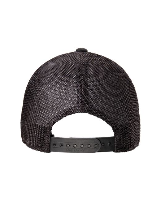 Black Clover Black Engraved Trucker Snapback Hat for men