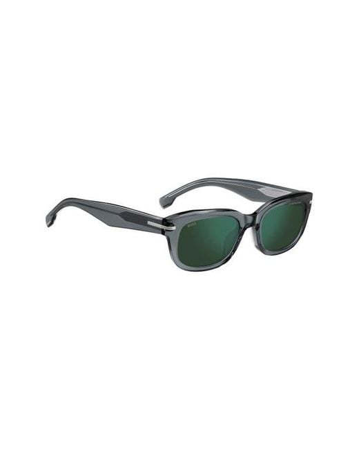 Boss Green 53Mm Rectangular Sunglasses for men