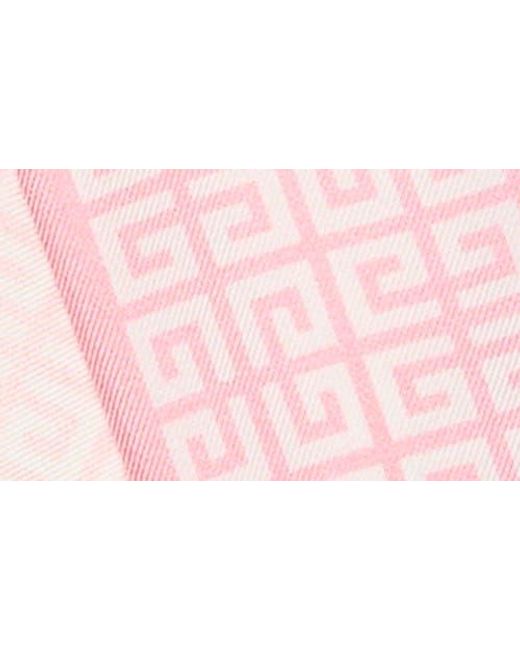Givenchy Pink 4G Gradient Silk Scarf