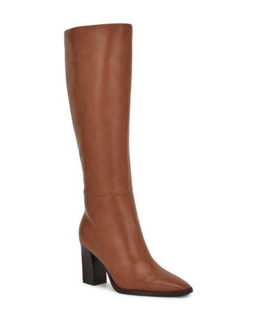 Nine West Brown Zeran Knee High Boot