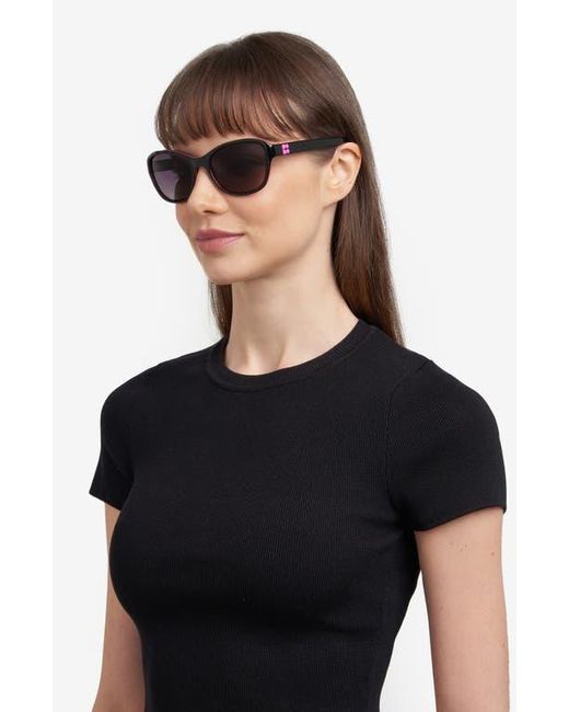 Kate Spade Black 56Mm Gradient Rectangular Sunglasses