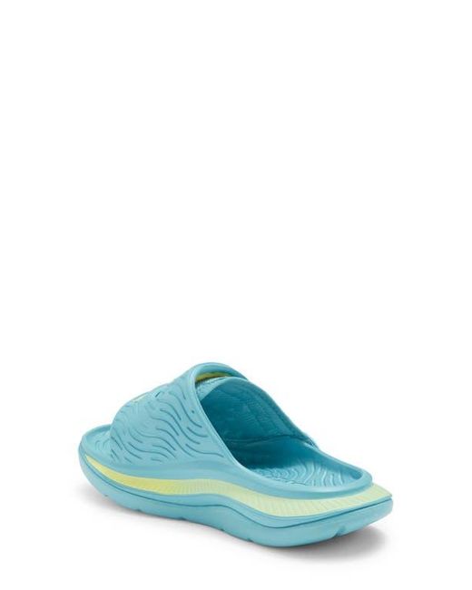 Hoka One One Blue Gender Inclusive Ora Luxe Slide Sandal