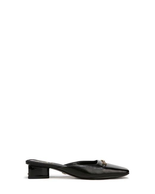 Sam Edelman Black Ollie Square Toe Bit Mule