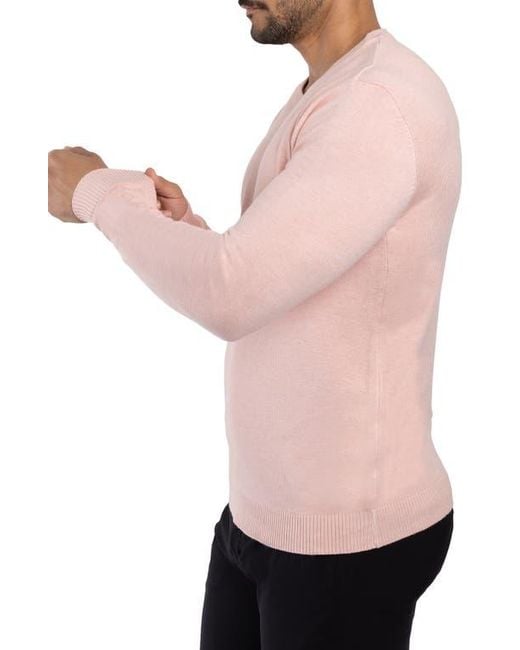 Xray Jeans Pink Crewneck Knitted Pullover Sweater for men