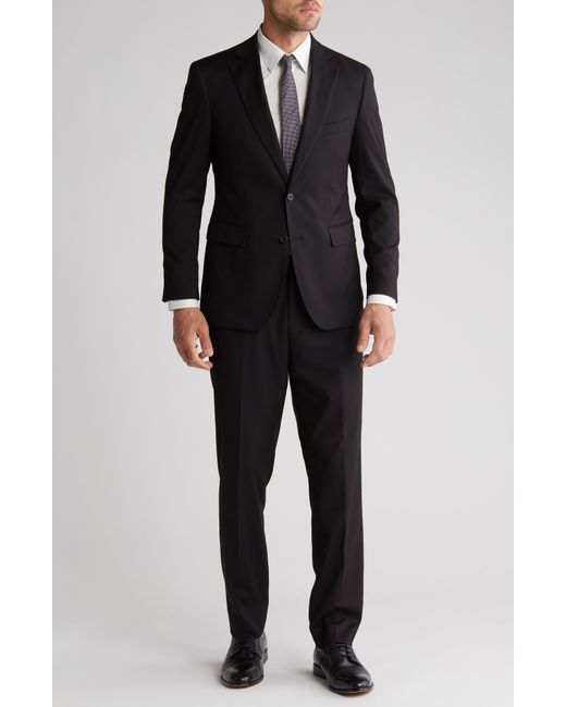 ALTON LANE Black The Mercantile Trim Fit Suit for men