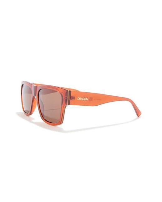 Dragon Pink 56Mm Square Sunglasses