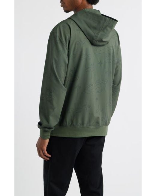 Saint Studio Green Tempo Tech Zip Jacket for men
