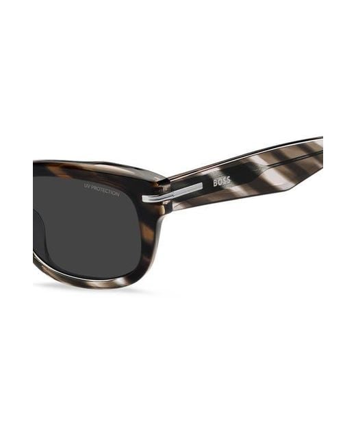 Boss Black 53Mm Rectangular Sunglasses for men