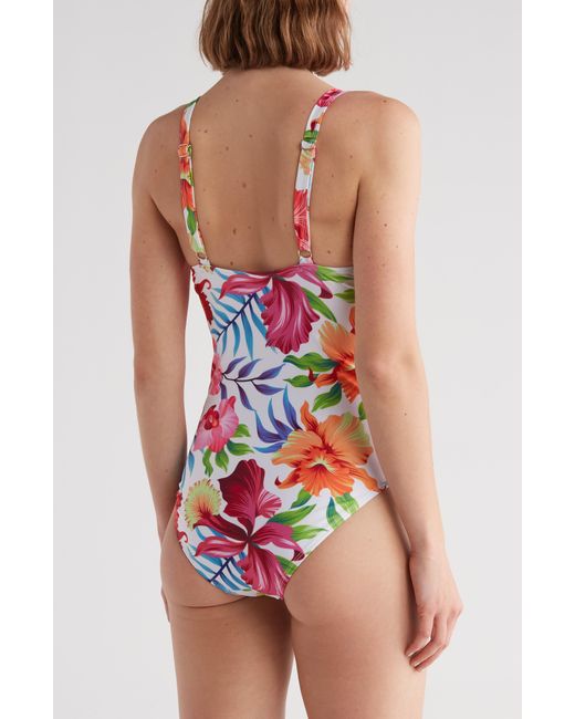 Nicole Miller Red One-piece Swimsuit