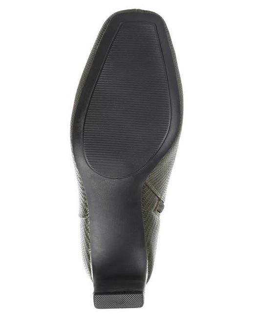 Journee Collection Gray Sarla Lizard Embossed Block Heel Bootie