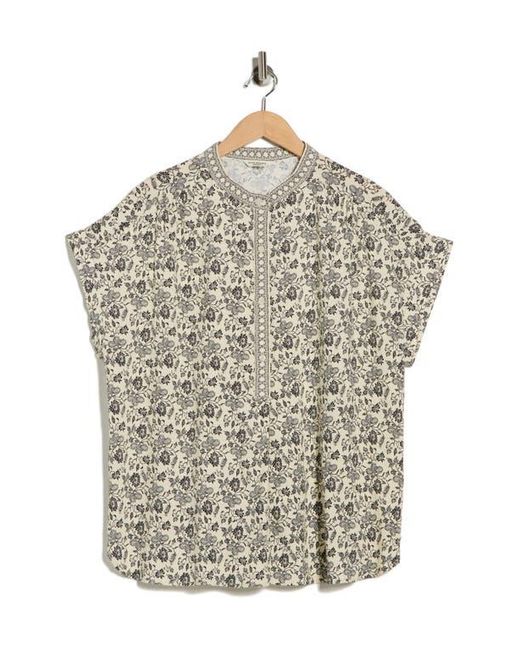 Max Studio Gray Dolman Short Sleeve Top