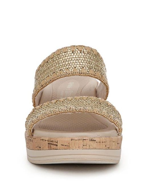 Bzees Metallic Resort Wedge Sandal